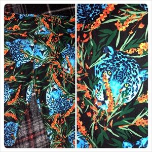 Lularoe TC leopards in blue HTF 💕
